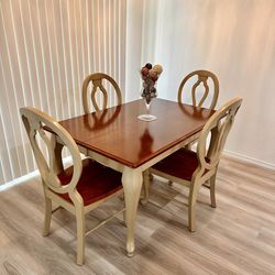 Wooden Dining Table Set For Sale 