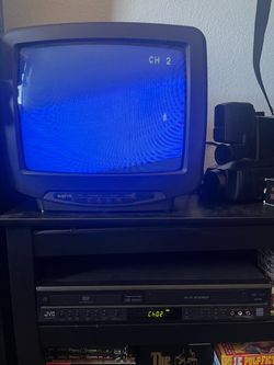 Sanyo 8.5 Inch Tv and JVC VCR