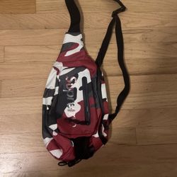 Maroon camo Supreme side bag