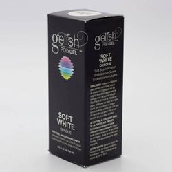 Gelish PolyGel Soft White French Color – 2 oz Tube, Brand New! 
