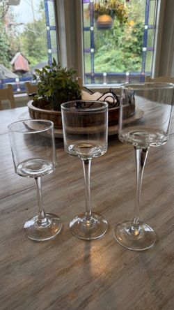 60 tall glass floating candle holders