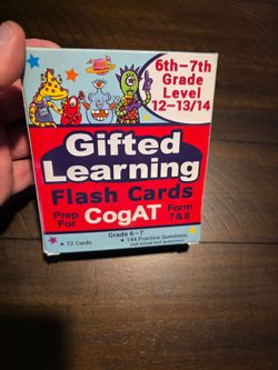 Gifted Learning CogAT Flash Cards Grade 6-7