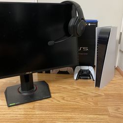 PS5 With Monitor