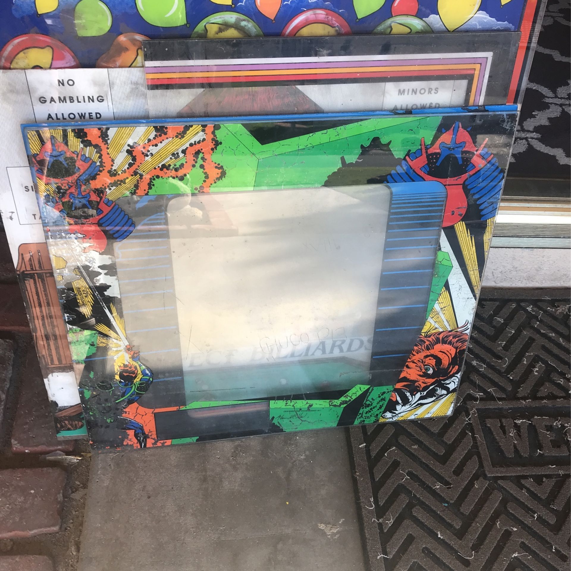 Berzerk Or Frenzy Arcade Monitor Glass Bezel