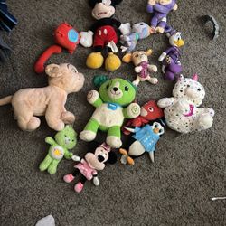 Random Assortment Of Stuffed Animals