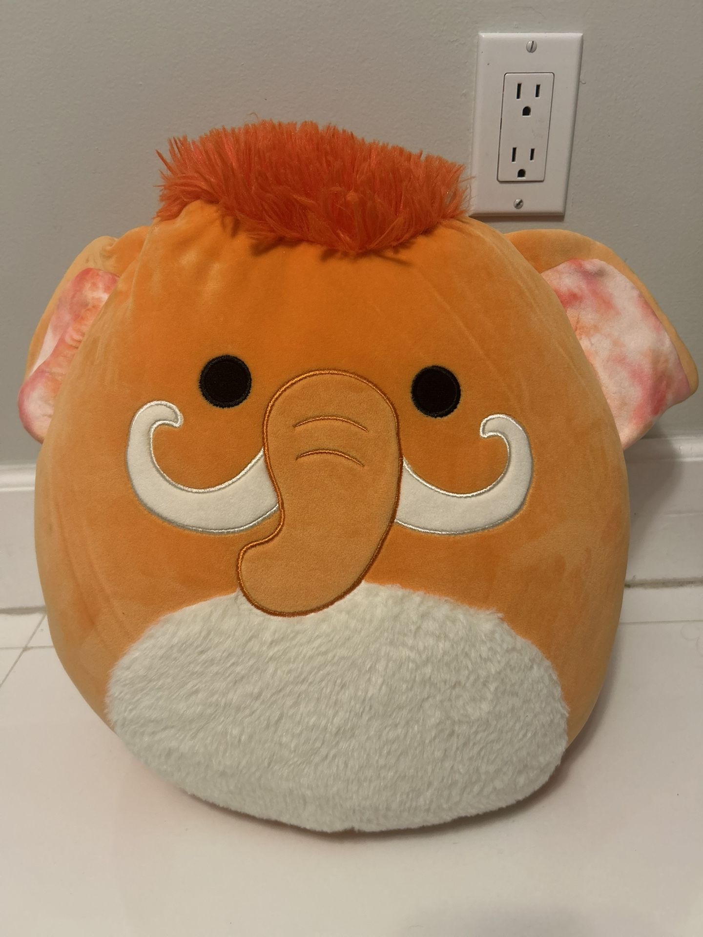 Squishmallows 16 inch Wilbie the Orange Woolly Mammoth Plush