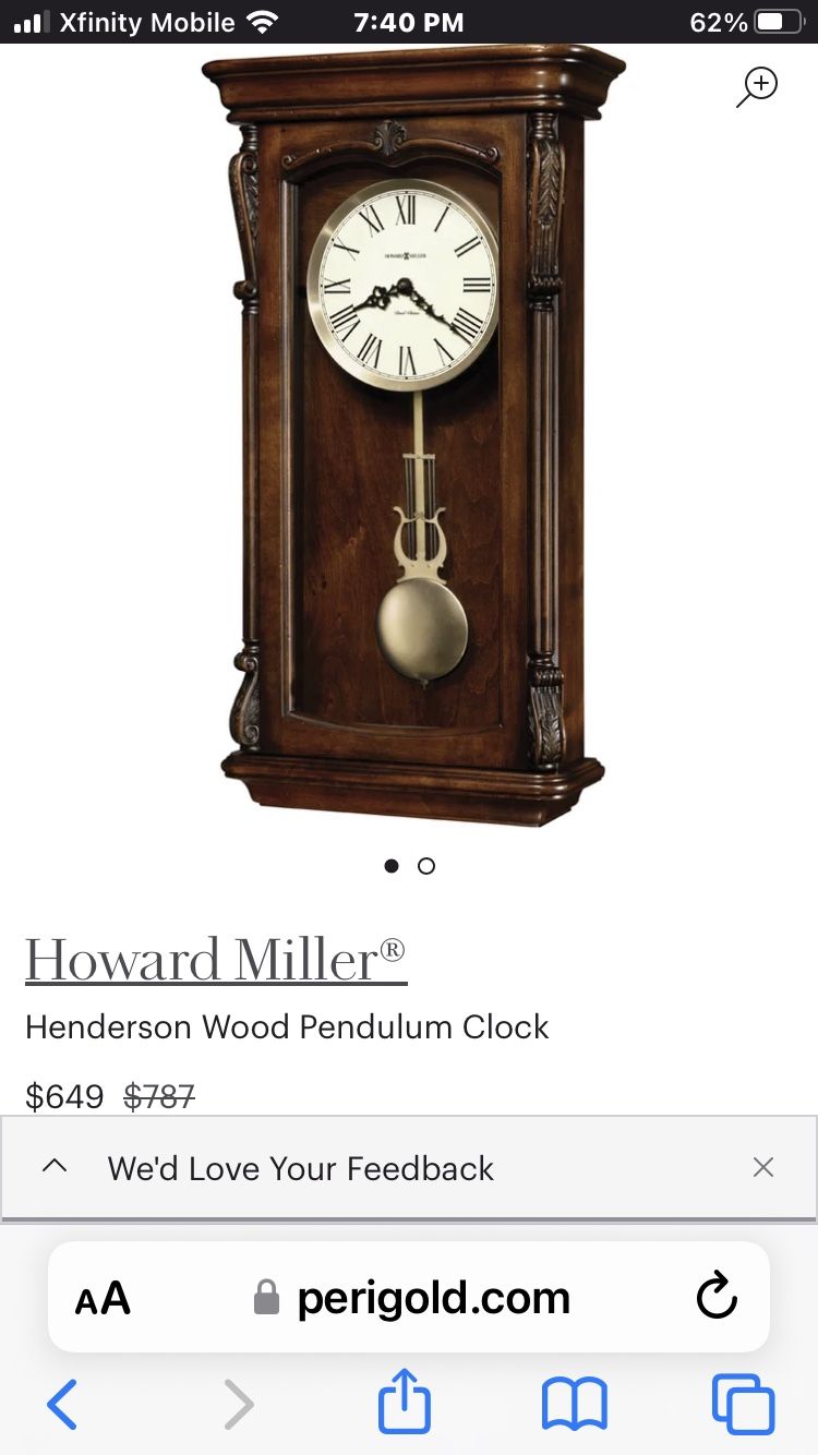 Howard Miller Henderson Wall Clock