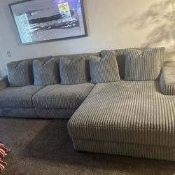 Fog Gray Lindyn  Sectional Couch With Chaise