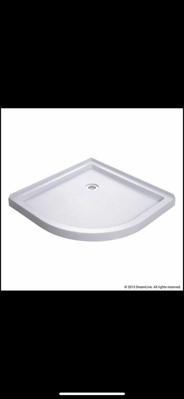 Dreamline Slimline 38 In X Quarter Round Shower Tray White For Whitewright Tx Offerup
