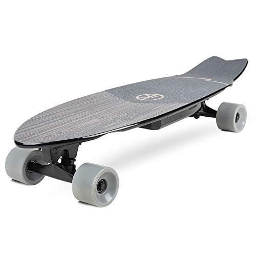 VOKUL V1 Electric Skateboard Cruiser | 10 Miles Max Range | 13 MPH Top Speed | 350W Hub Motor | Recommended Max Load 200 Lbs | PU Wheel 70x51 mm Grey