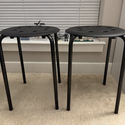 IKEA Marius Home, Study & Office Stool (45 cm, Black)