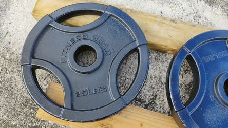 2 Fitness Gear weight plates 25 lbs