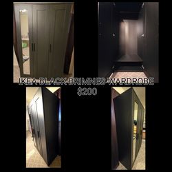 Ikea Brimnes Black Wardrobe