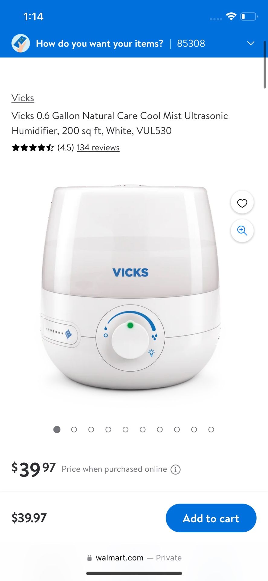 Vicks Humidifier