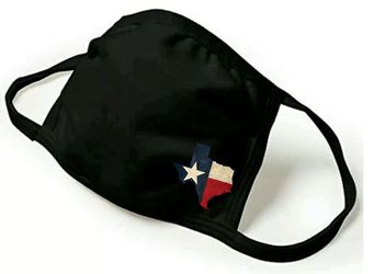 Distressed Texas Lone Star State Flag Mask Adjustable Nosepiece Soft 3-ply
