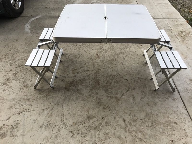 Cabela s Folding Aluminum Picnic Table for Sale in Rainier WA OfferUp