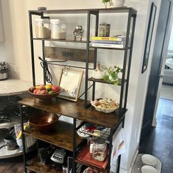 Baker’s Rack/ Kitchen Storage With Power Outlet 