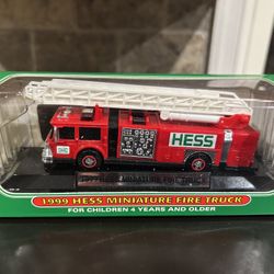 1999 Mini Hess Fire Truck Aerial Ladder