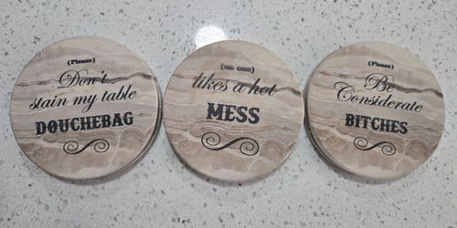 Stone coaster set