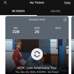 MGK Concert Tickets