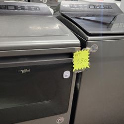 Set Whirlpool Top Load Washer And Dryer Stainless Steel Work Great Conditions DELIVERY Available 