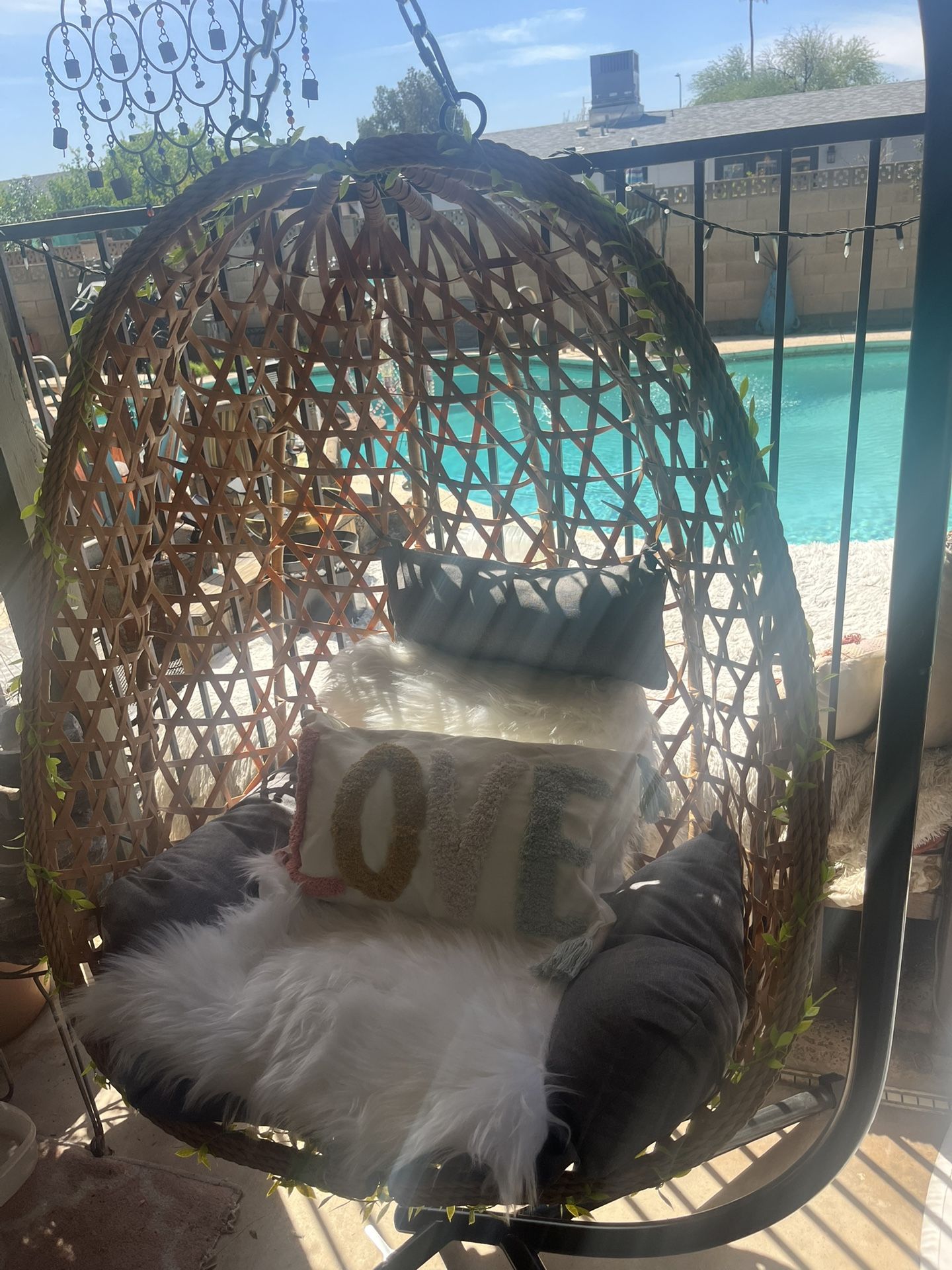 Hanging Wicker Egg Chair