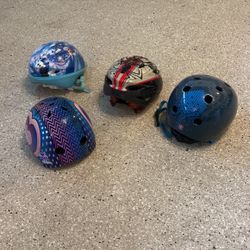 4 Helmets (for Age 3-10 Year Old Kids)