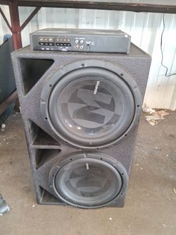 Memphis Dual Subwoofer Box with Amplifier