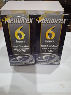 Memorex 6 hour VHS Video Cassettes