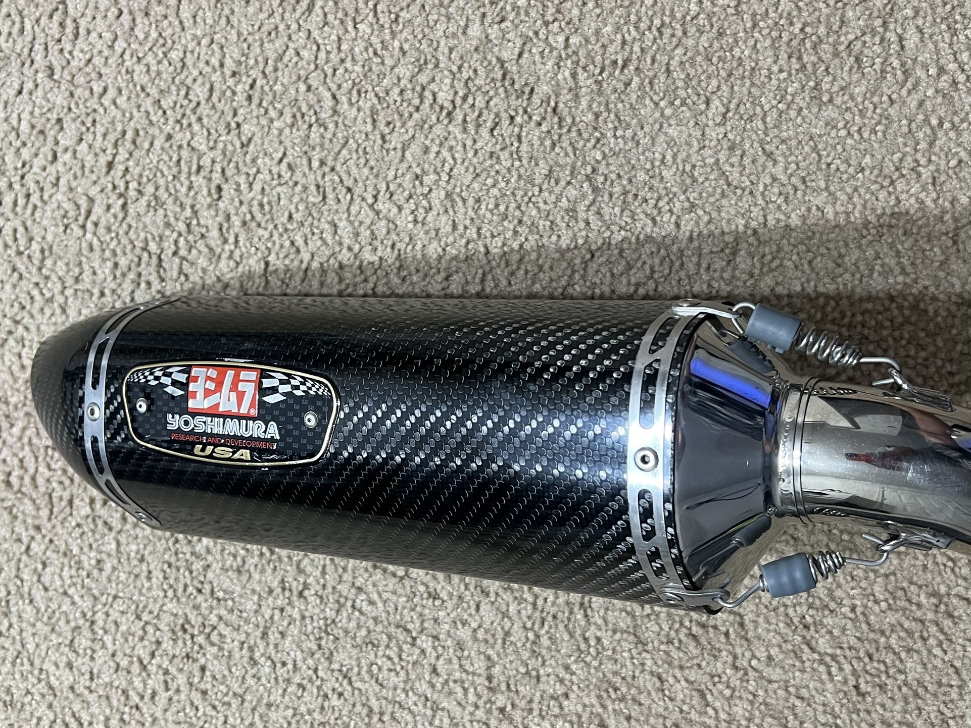 Yoshimura Exhaust Carbon R77 Slip On Kawasaki Ninja 300 R 2013 - 2017 CARBON Pipa Tubería