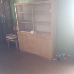 3 Piece Set...China Cabinet, Bookcase, Dining Room Table