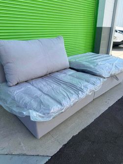 Armless cloud chair and ottoman new already assembled J-99