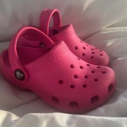 Pink Crocs Size 8c