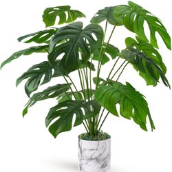 28" Fake Plants Tall Artificial Faux Plants in Pot for Home Farmhouse Bedroom Living Room Decor Indoor