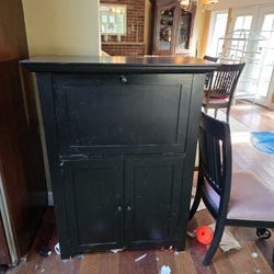 Vintage secretary desk, 38W, 51T, 18" deep
