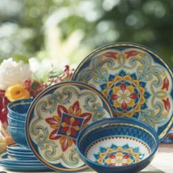 12-Pc. Melamine Dinnerware Set