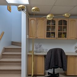 Floor lamp with granite base