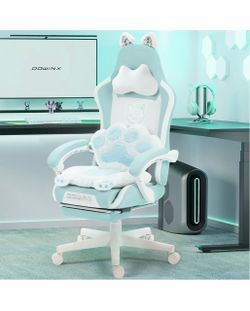 Dowinx Cat Gaming Chair with Footrest