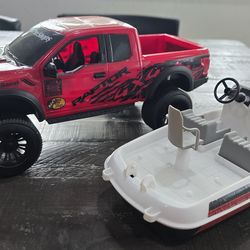 Bass Pro Ford Raptor F-150 Off Road Truck Z21 Nitro Fishing Boat Toy