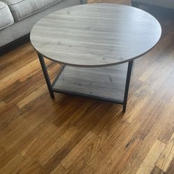 Gray Round Table 