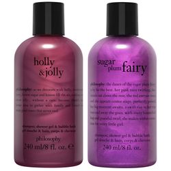 New Philosophy Holly Jolly Wishes shampoo Shower Gel & Bubble Bath set - 2 pc