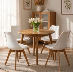 4 Amazon White dining chairs