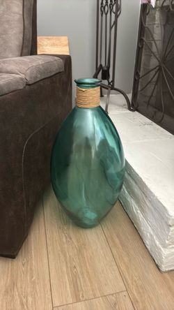 Big blue Transparent Vase