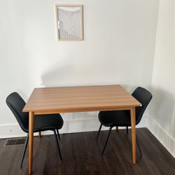 Dining / kitchen Table With Two Chairs 