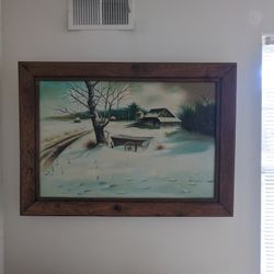 Vintage Painted Picture