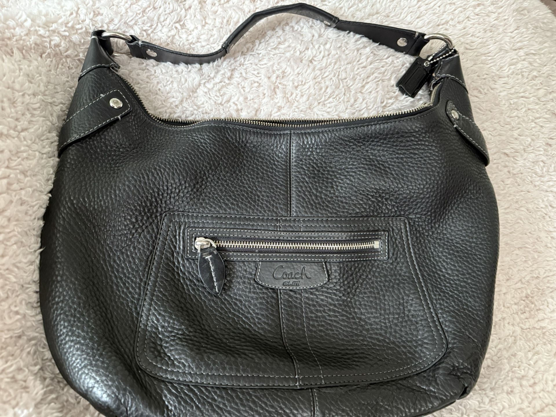 Authentic Coach black leather purse