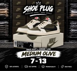 Jordan 1 Travis Scott Cactus Jack Medium Olive