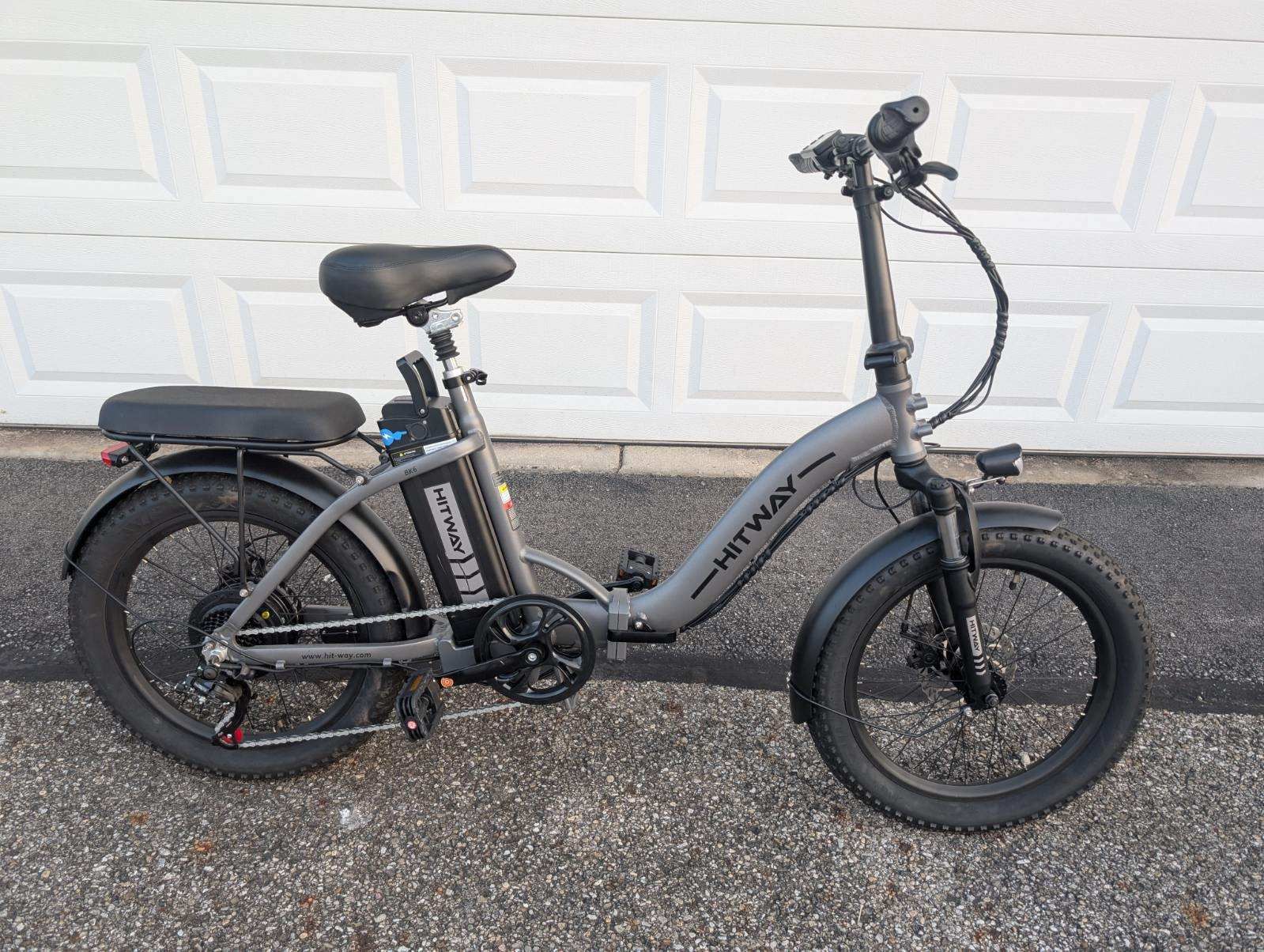 HITWAY Electric Bike 20" Fat Tire Folding Bike