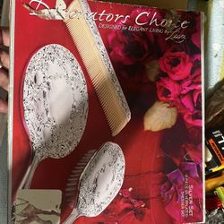 3 Piece Silver plated dresser Set 