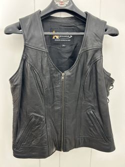 Leather Bike Vest Woman